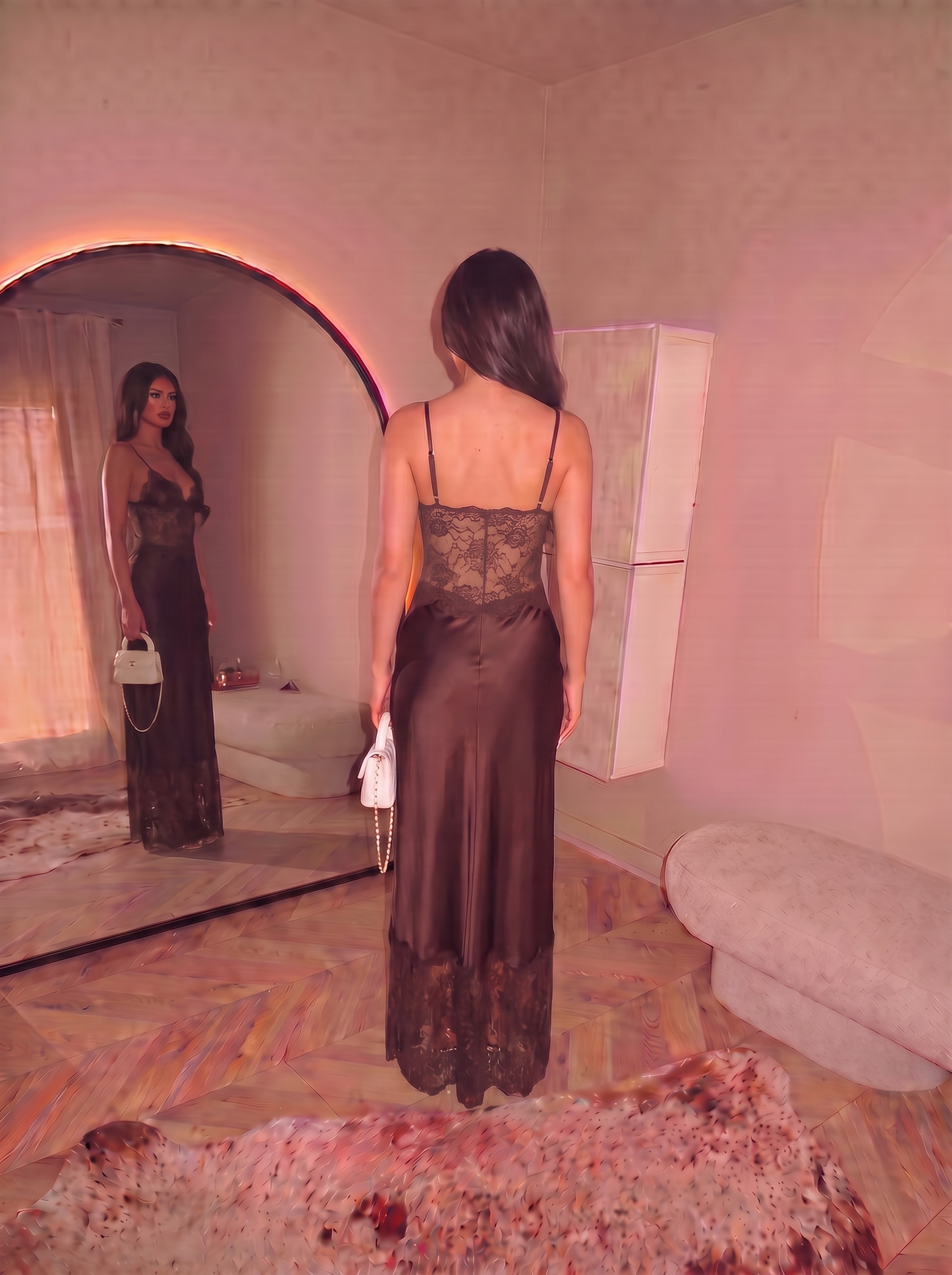 Jade- laced dress