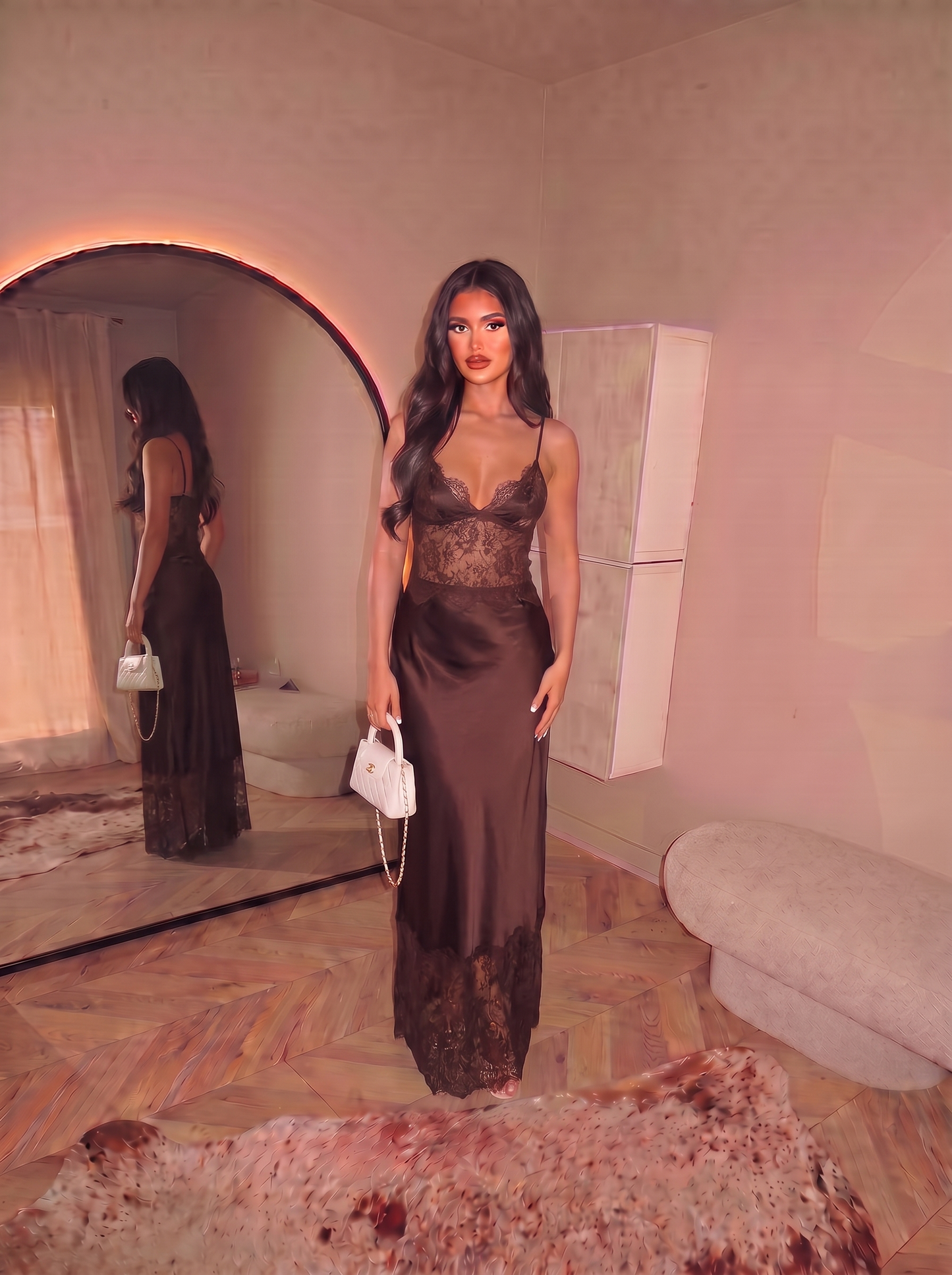 Jade- laced dress