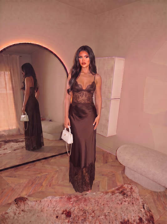 Jade- laced dress