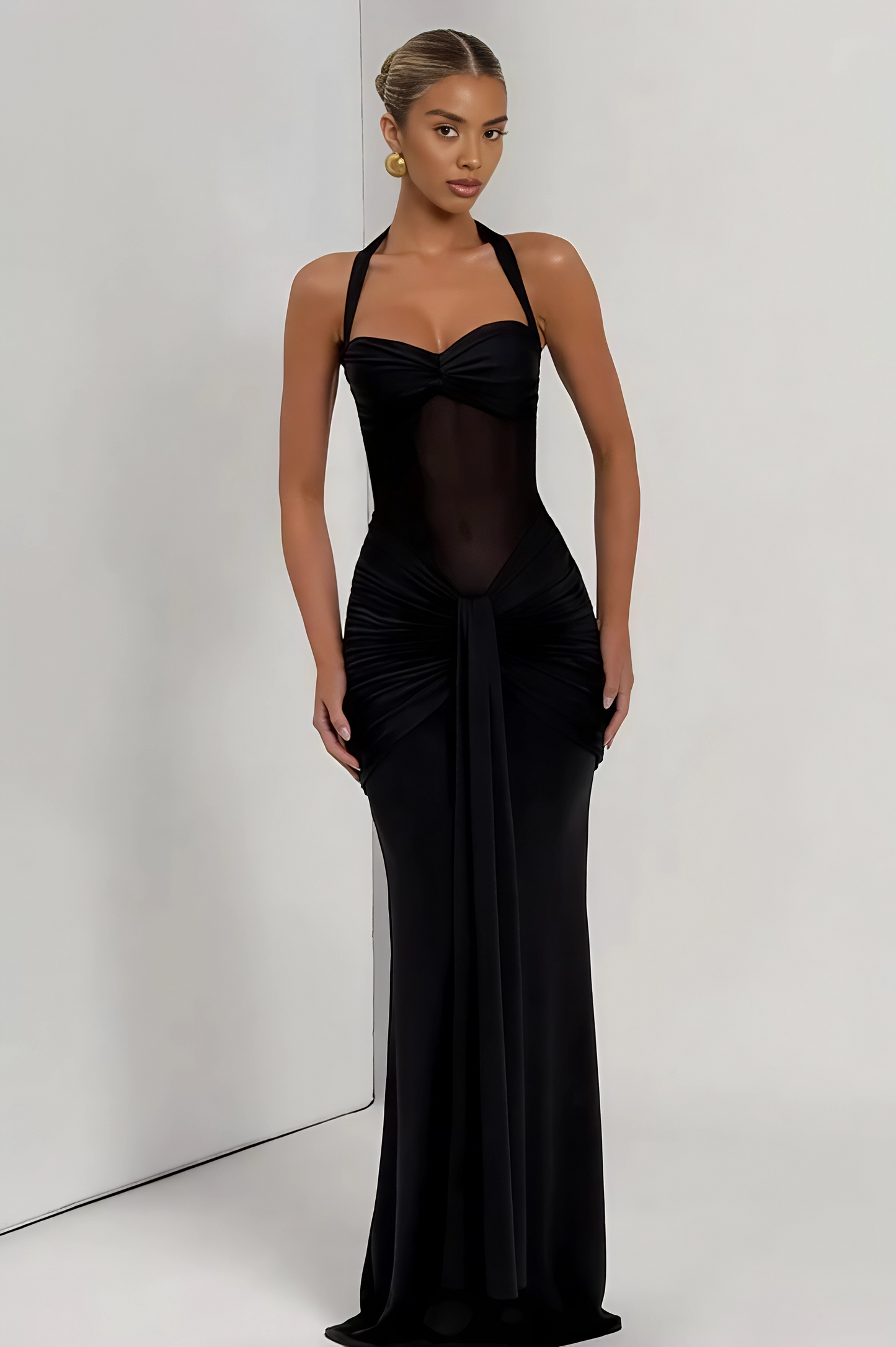 Jessica - Mesh Cocktail Dress